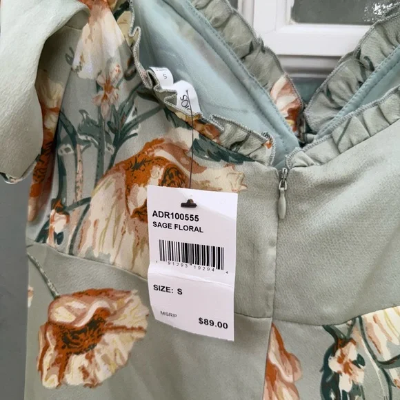 Floral Puff Sleeve Dress - Picture 5 of 5